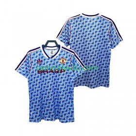 Camisolas de futebol Manchester United 1992 Retro Equipamento Alternativa 1990 Manga Curta